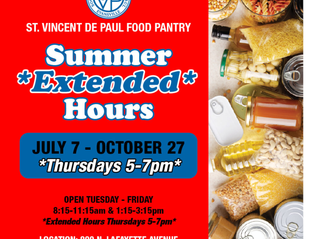 Food Pantry Summer Extended Hours