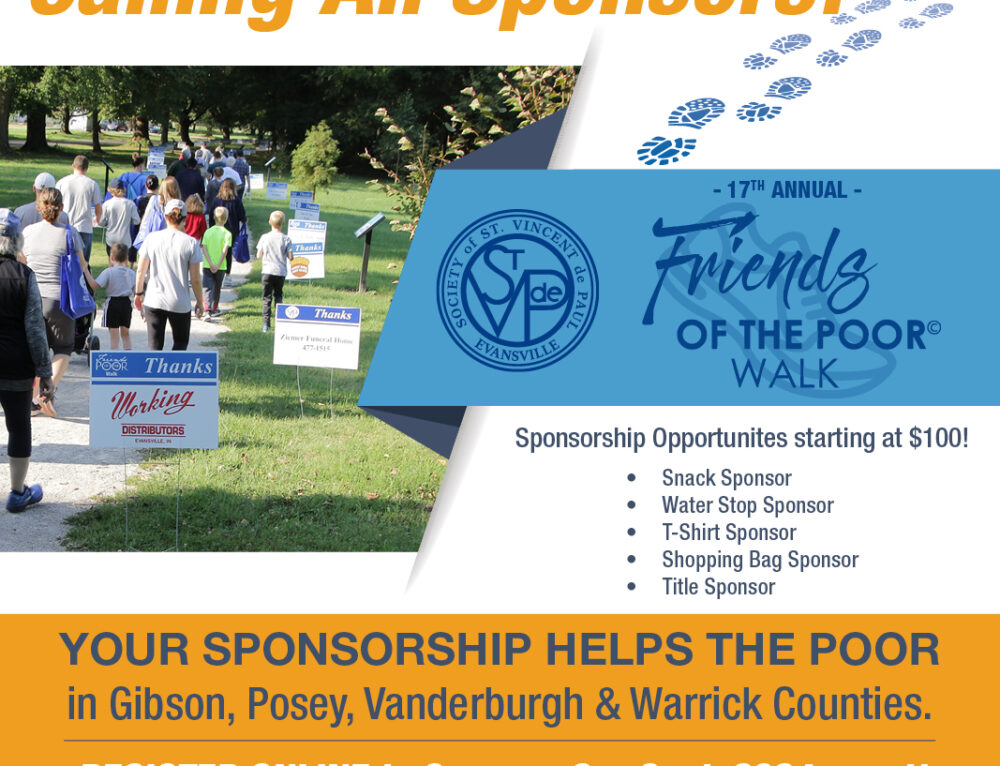 Seeking 17th Annual Friends of the Poor Walk Sponsors