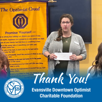 SVDP-FPDonations-121525-Optimists Thank you Evansville Optimist Club